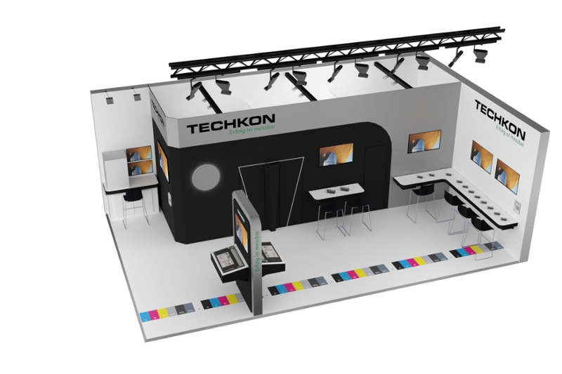 Messe DRUPA in Düsseldorf, 57 m²
